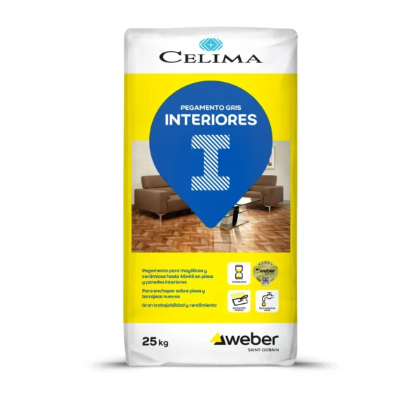 PEGAMENTO CELIMA GRIS INTERIOR (BOLSA 25 KG)